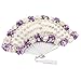 Abanico Artesanal Floral Decorativo de Novia para Alfileres"Bouquet". Complementos. Joyas y Bisutería. Regalos Originales. Detalles de Bodas, Comuniones, Bautizos. CC