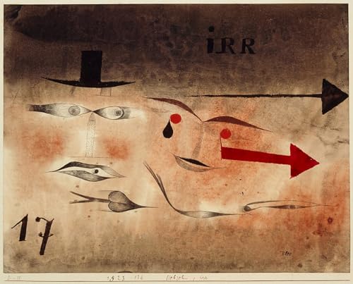 Peinture sur Toile Paul Klee Dix-sept fous pour Chambre Coucher