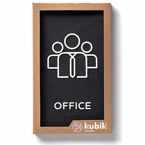 Panneau de porte moderne braille pour rendre vos bureaux accessibles