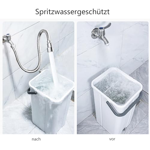20cm Wasserhahn Verlängerung Mit 2pcs WasserhahnAdapter, 360 Grad Drehbarer Wasserhahnverlängerung, Wasserhahn Verlängerung Küche, Für Küchen, Bädern, Bars Und Toilette