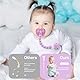 TYRY.HU Schnullerkette Silikon Junge und Mädchen Einteilig Dummy Clips Schnuller Ketten Halter Beißring für Babydusche 2 Stücke Geschenk für Neugeboren