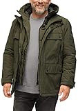 Kapuze s.Oliver Big Size Herren 131.12.009.16.150.2055535 Jacke, Olive, 5XL