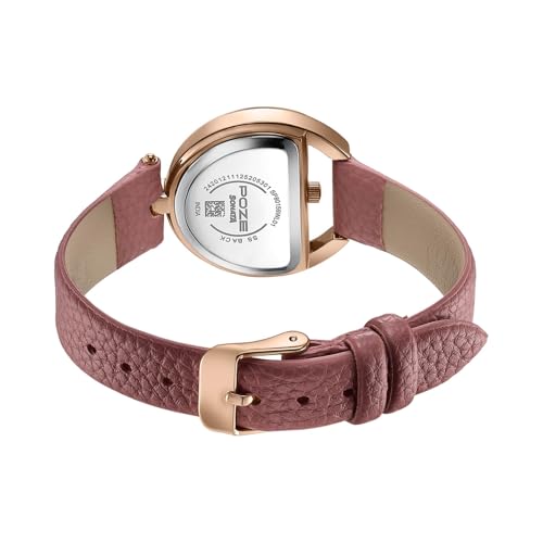Image of Sonata Poze 8 Quartz Analog with Pink Dial Pink PU Leather Strap Watch for Women - SP80159WL01W