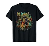 Trono de Cristal Rey Guerrero Gorila Azteca Camiseta