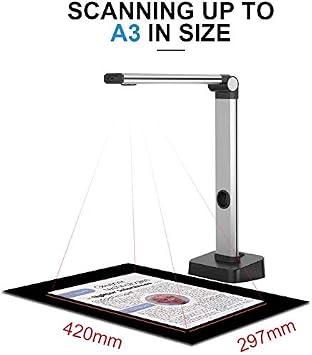 JOYUSING 14MP HD Portable USB Overhead Scanner - Scan Documents Multi-Language OCR, Fast Scanning, Convert to PDF/Word/Txt/Excel on Windows and PDF on Mac System