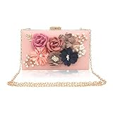 Fozehlad Floral Clutch Evening Bag for Women Flower Clutch Purse for Bridal, Wedding,Party and Prom