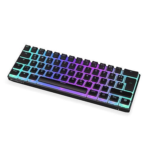 ENDORFY Thock Compact Wireless DE Kailh Box Black Pudding, Kompakte, Mechanische Switches Kailh Box Black, Keycaps aus PBT, Bluetooth und 2.4 GHz Wireless, Deutsches Layout QWERTZ | EY5D002