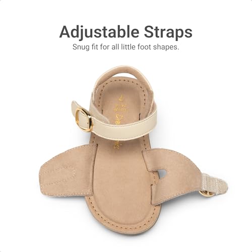 Image of DREAM PAIRS Girls Sandals Fashion Sandal with Adjustable Straps Open-Toe Comfortable Summer Shoes for Toddler Little Kid