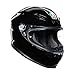 AGV K-6 Solid Adult Street Motorcycle Helmet - Black/Large