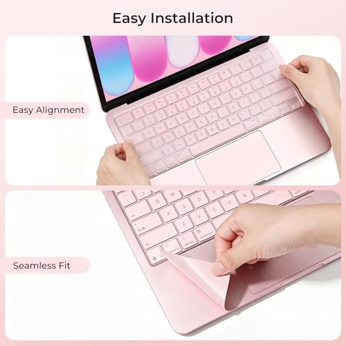 Image of EooCoo Premium Keyboard Cover Skin Protector, Laptop Accessories Compatible with MacBook Neo 13 inch 2026 with A18 Pro Chip A3404, Mac Neo Skin Sticker Scratch-Resistant & TPU Keyboard Cover, Blush