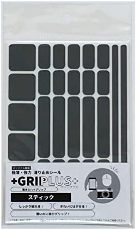 極薄・強力 滑り止めシール GRIPLUS スティック はがきサイズ (グレー, 1)