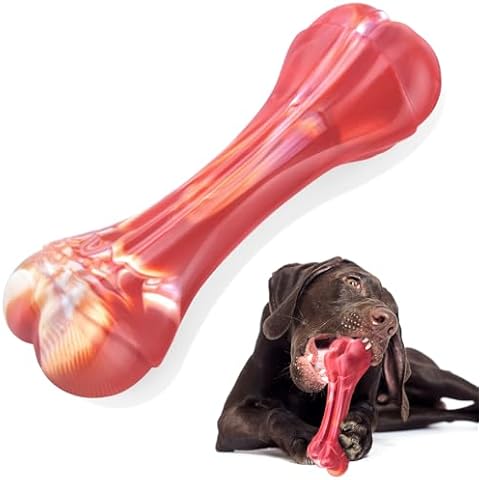 DAOZIJI Indestructible Dog Toys for Aggressive Chewers Large Breed, Tough Dog Chew Dog Bones for Aggressive chewers, Interactive Nylon Dog Chew Bones Toys for Boredom, Outdoor Dog Toys Best Dog Gifts Cover