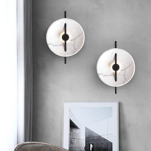 Lámpara de pared LED moderna con disco decorativo para salón de lujo 2