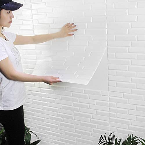 RUDVED 3D Embossed Washable PE Foam DIY Self Adhesive Oblique Pattern Wall Sticker for Bedrooms, Living Room, Kids Room, Office Furniture, Door Foam Tiles (10) (B0CRPGF821) Amazon Price History, Amazon Price Tracker