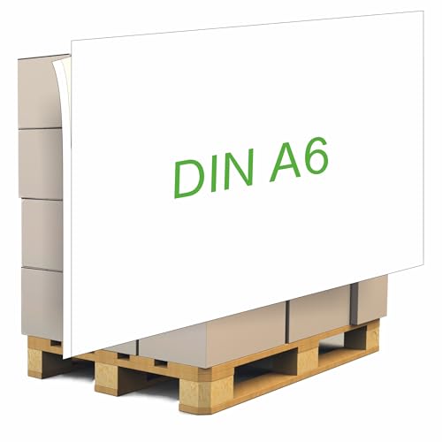 Autocollants pour palettes DIN A6 x2000 avec languette
