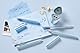 Faber-Castell 243916 - Kugelschreiber Grip sky blue, mit auswechselbarer XB Mine, dokumentenecht, 1 Stück