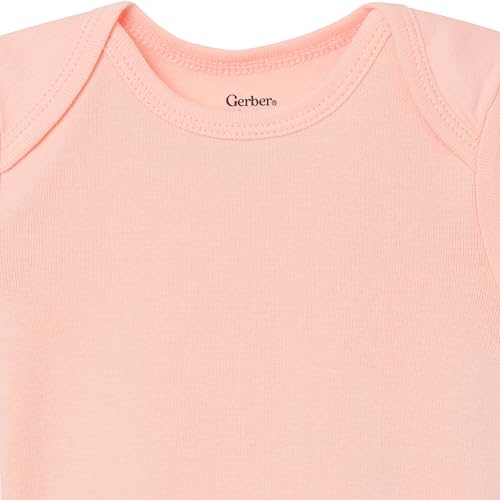 Image of Gerber Baby Girls' 8-pack Short Sleeve Onesies Bodysuits