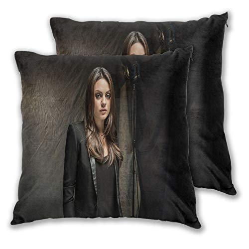 DHSUED Mila Kunis Throw Pillow Covers Set of 2 3D Double-Sided Printing Square Throw Pillow Case Cushion Cover Outdoor Sofa Home Sofa Decorative 20