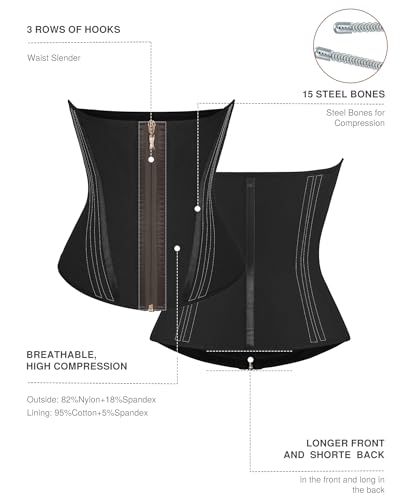 Image of Lover-Beauty Waist Trainer for Women Corset Shapewear Tummy Control Workout Waist Cincher Body Shaper Girdle