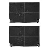 Kohlefilter Set wie Electrolux 9029800621 EFF55 225x155mm für Dunstabzugshaube 2Stk