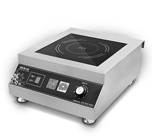 5000w Counter top Commercial Electric Induction Cooktop/Cooker, Stainless Steel, Knob Control