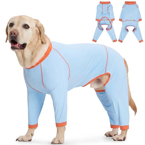 FUAMEY Dog Cooler Jumpsuit with Quick-Dry Stretchable Fabric for Large Dogs