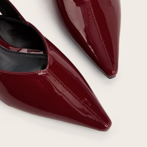 Women's Flats Slingback, Pointed Toe Ballet Flats for Women with Buckle Straps, Slip On Ballerina Shoes Comfortable4