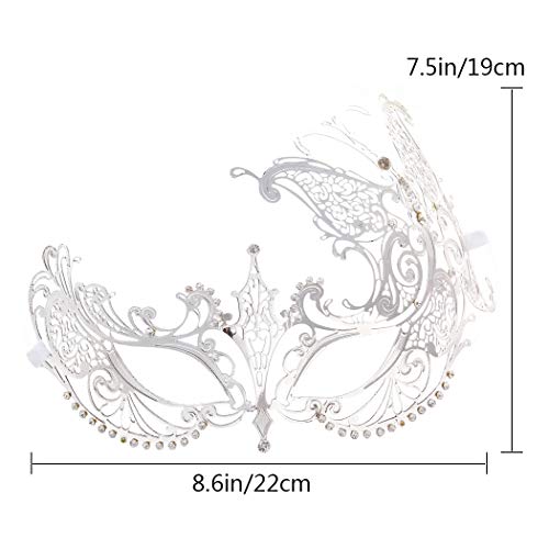 Image of Coddsmz Couples Venetian Masquerade Mask Set Luxury Style Princess Party Mask for Couples Women and Men Mardi Gras Masks