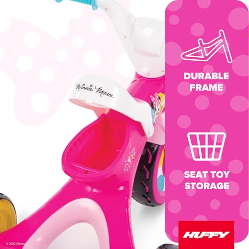 Huffy Disney Minnie Mouse Light Up Kids' Trike, Ideal for Ages 3+, Minnie Mouse Graphics, Colorful and Playful Design, Simple Coaster Brake, Sturdy and Durable, Safe for Toddlers, Girl's by Huffy - Image 4