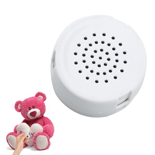 Diktiergerät für Stofftiere, 60s Soundmodul für Teddybär mit Aufnahmefunktion, Mini Diktiergerät Spielzeug für Kuscheltiere, Sprachmodul Kuscheltier für Personalisierte Sprachaufnahmen, DIY Kinder