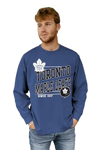 Toronto Maple Leafs NHL Officially Licensed Long Sleeve T-Shirt Throwback Club, Large
