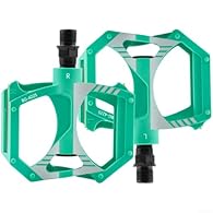 [LIGHTWEIGHT AND STRONG] Crafted from a nylon composite material combined with a sturdy steel axle, these bicycle pedals weigh just about 240 g (5 oz), making them an excellent choice for both serious cyclists and casual riders alike. [FLUID MOTION] ...