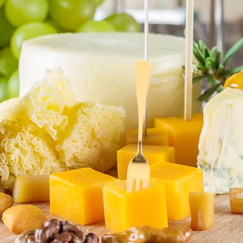 Juego de utensilios para queso dorado en acero inoxidable para cenas con amigos 5