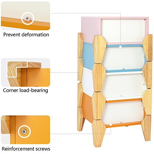 Sanyoac Diy Kids Bookshelf, Kids Bedroom Storage Organizer, Cute Bookshelf For Kids, Kids Bookcase Rack, Kid's Multi Bookshelf Daycare Furniture For Playroom #TOP5