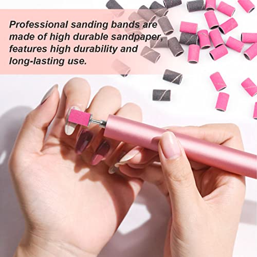 Rolybag Sanding Bands for Nail Drill Nail Sanding Bands Professional Sanding bit Nails 240 Pieces 4 Color Coarse Fine Grit Efile Sand Set 80#120#180#240# 2 Pieces Nail Drill Bits - Thumbnail 7