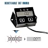 Runleader Digital Hour Meter & Tachometer for Small Engine, RPM & Accumulated Hours Display,Maintenance Reminder, User Shutdown, Use for ZTR Lawn Mower Tractor Generator