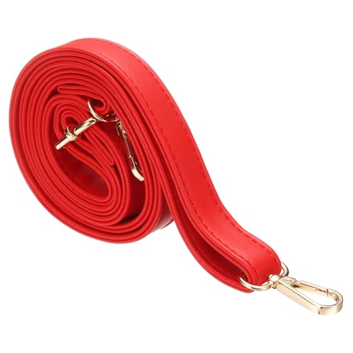 Correa de cuero de repuesto para solucionar una tira rota en tu bolso de hombro o mano color rojo