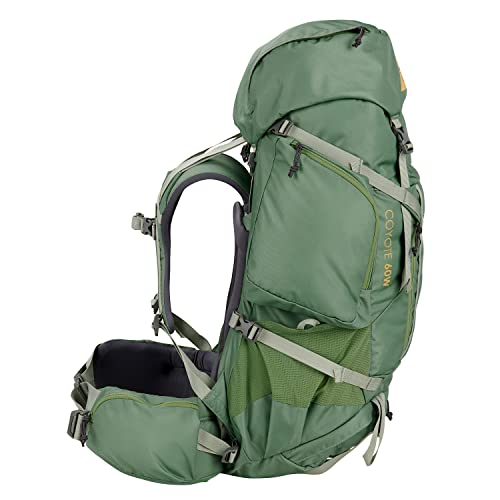 Kelty Coyote 60-105 Liter Internal Frame Backpack - Hiking, Backpacking, Travel, Hydration Compatible, Fully Adjustable (60L W's/Dill) #TOP2