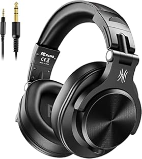 Bass Sound: Enjoy the clear sound and supreme comfort with the OneOdio FUSION headphones. Neodymium magnets drivers deliver powerful bass and clear details, great for playing musical instrument like guitar, e-drum, and listening music etc. Built to S...