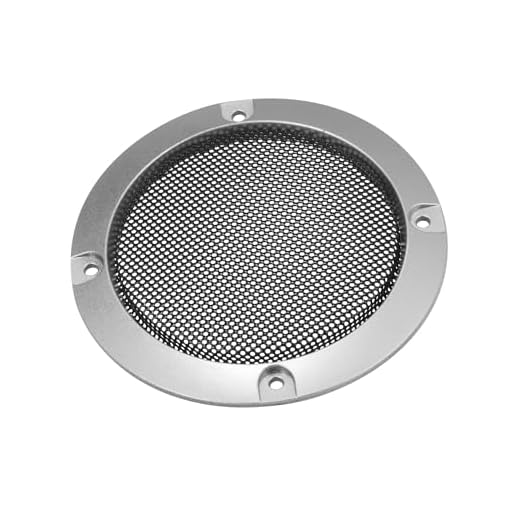 A ABSOPRO 3" Car Speaker Grille Cover Mesh Trims Round Grille Silver Tone Item Replacement