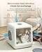 Placdill 70L Automatic Pet Dryer Box for Cats & Small Dogs (Up to 28 lbs) — 6-Sided Gentle Airflow, 4 Quick Modes (Long/Short/Cozy/Anti-Stress), Auto-Open Door, Ultra-Quiet, Easy-Clean Hair Collector