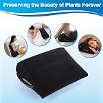 Gugxiom Inflatable Wedge Pillow for Traveling, Inflatable Lumbar Pillow, Use in Office Chair Car Seat Bed Travel Camping, for Yoga Sleeping Reading Lumbar Support Cushion (Black)