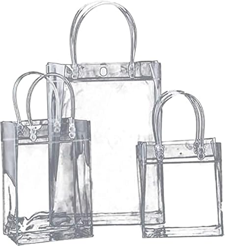 Clear Bag Clear Tote Bag With Handle, Clear Gift Bag, Reusable Pvc Gift Wrap Bag, Shopping Bag, Party Favors Wedding Bag Xl #TOP8