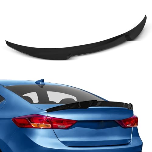 SCITOO ABS Spoiler for 2015-2018 for Hyundai Elantra AD pre-facelift Trunk Spoiler Roof Lip Kit, Rear Spoiler Wing, Car Exterior Kit (Glossy Black)