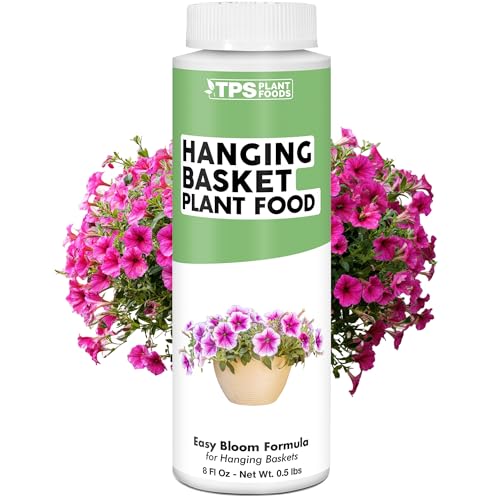 Hanging Basket Plant Food Liquid Plant Food for More Blooms Fuller Growth & Vibrant Color 8 oz