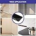 Flexible Molding Trim, Flexible Bendable Adhesive Caulking Strip, Molded Trim, Peel and Stick Home Decorative Edge for Bathroom, Kitchen, Floor, Wall (Black, 0.83in x 0.24in x 3.3ft)