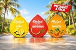 Tropical Collection – Car Air Freshener 3‑Pack | Watermelon, Pineapple & Lemon scents • Hanging paper fresheners for cars & small spaces