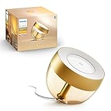 Philips Hue Iris Smart Table Lamp, Gold - White and Color Ambiance LED Color-Changing Light - 1 Pack - Control with Hue App - Compatible with Alexa, Google Assistant, and Apple Homekit
