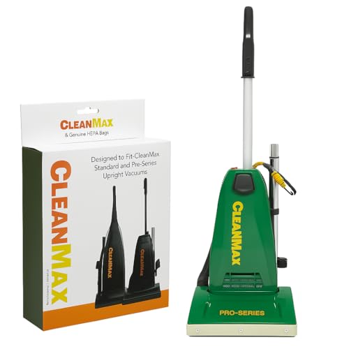 CleanMax Pro Series CMP-3T Commercial Upright Vacuum with 6 Genuine HEPA Bags &ndash; 10 AMP Motor...