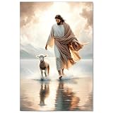 Poster Jésus : les affiches chrétiennes mesurent 40,6 x 61 cm, cadres non inclus. Vous pouvez choisir vos cadres préférés pour les mettre en valeur. Assemblez et installez par vous-même, profitez pleinement du plaisir du bricolage